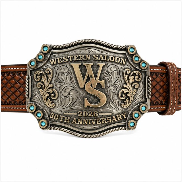 WESTERN SALOON BUCKLE